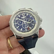 Breitling Bentley GMT Chrono Black Dial SS Special Edition 49mm Automatic A47362 2