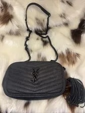 Saint Laurent — Saint Laurent 2021 Chevron Mini Lou Camera Crossbody — Handbag — resale