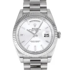 Rolex — Rolex Day Date 228239A Automatic Winding 40mm Silver/10PB White Gold — Watch — resale
