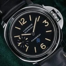 Panerai — Panerai Luminor Marina Logo Acciaio “Blue Logo” Black Complete SET PAM00631 — Watch — resale