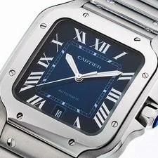 Cartier Santos LM WSSA0071 Stainless Steel 39.8mm Automatic #KMW3010 2