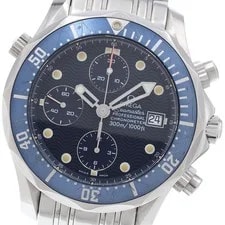Omega — Omega Seamaster300 2298.80 Date Chronograph Navy Dial Automatic 's_961572 — Watch — resale
