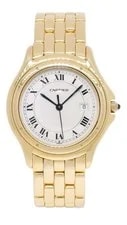Cartier Cougar Panthere 18k Yellow Gold 33mm Quartz B/P 887904 2