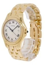Cartier Cougar Panthere 18k Yellow Gold 33mm Quartz B/P 887904 3