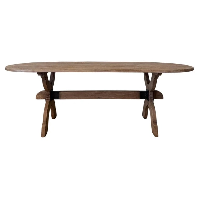 Bloom Home Inc — Costa 96” Reclaimed Pine Oval Dining in Natural — Furniture — resale