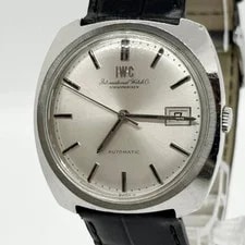 IWC Schaffhausen 2093873 Silver Automatic Leather Band 36.5mm Working 2