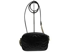 Gucci GG Marmont Mini Camera Chain Crossbody Double G 448065 Quilting 2