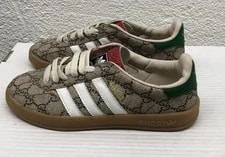 Gucci x Adidas — Authentic Gucci X Adidas Gazelle Monogram Sneakers UK 4.5 US 6 H245 — Sneaker — resale
