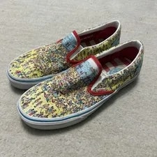 Vans — Vans Classic Slip-On Wheres Waldo Beach Skate Shoes US 9 — Sneaker — resale