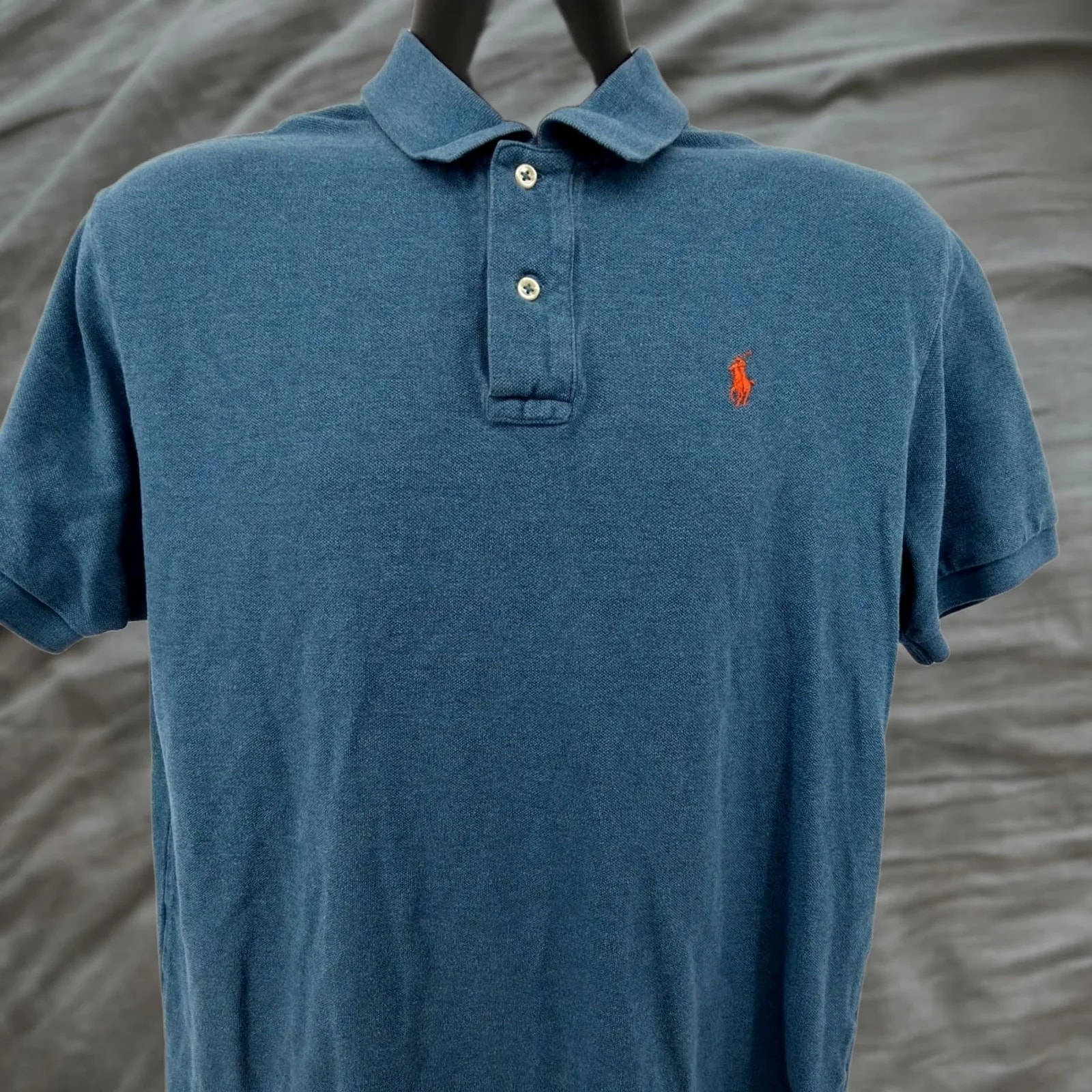 Polo Ralph Lauren — Polo Ralph Lauren Large Heathered Cotton Classic Fit Short Sleeve Polo — streetwear — resale