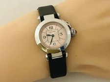 Cartier Pasha Mispacha W3140026 Stainless Steel 26mm Pink Dial Quartz #WJW387 2