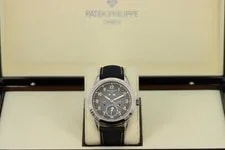 Patek Philippe Annual Calendar Travel Time 5326G-001 Charcoal Dial White Gold 2