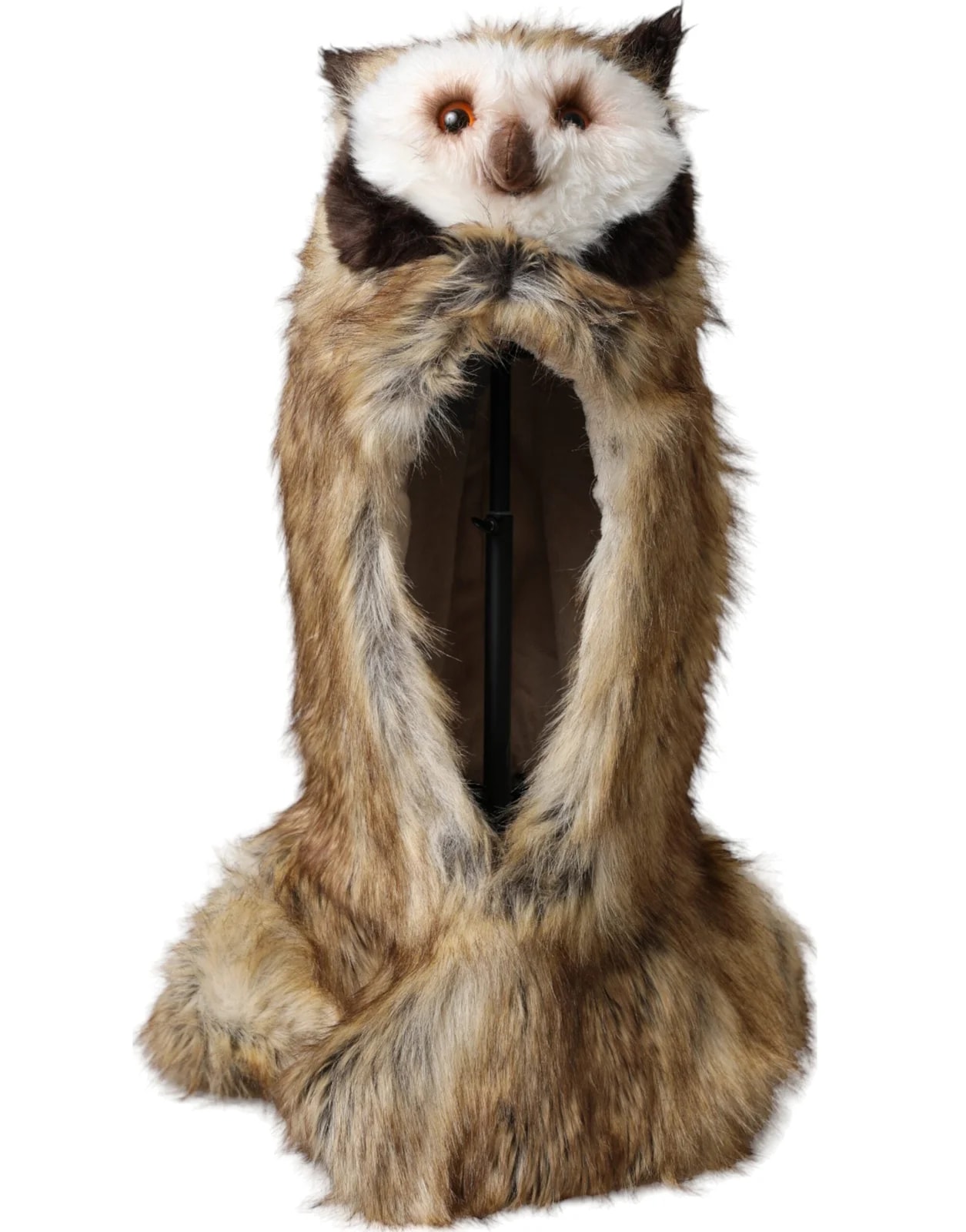 Dolce & Gabbana — Dolce & Gabbana Owl Faux Fur Whole Head Cap Hat — Accessory — resale
