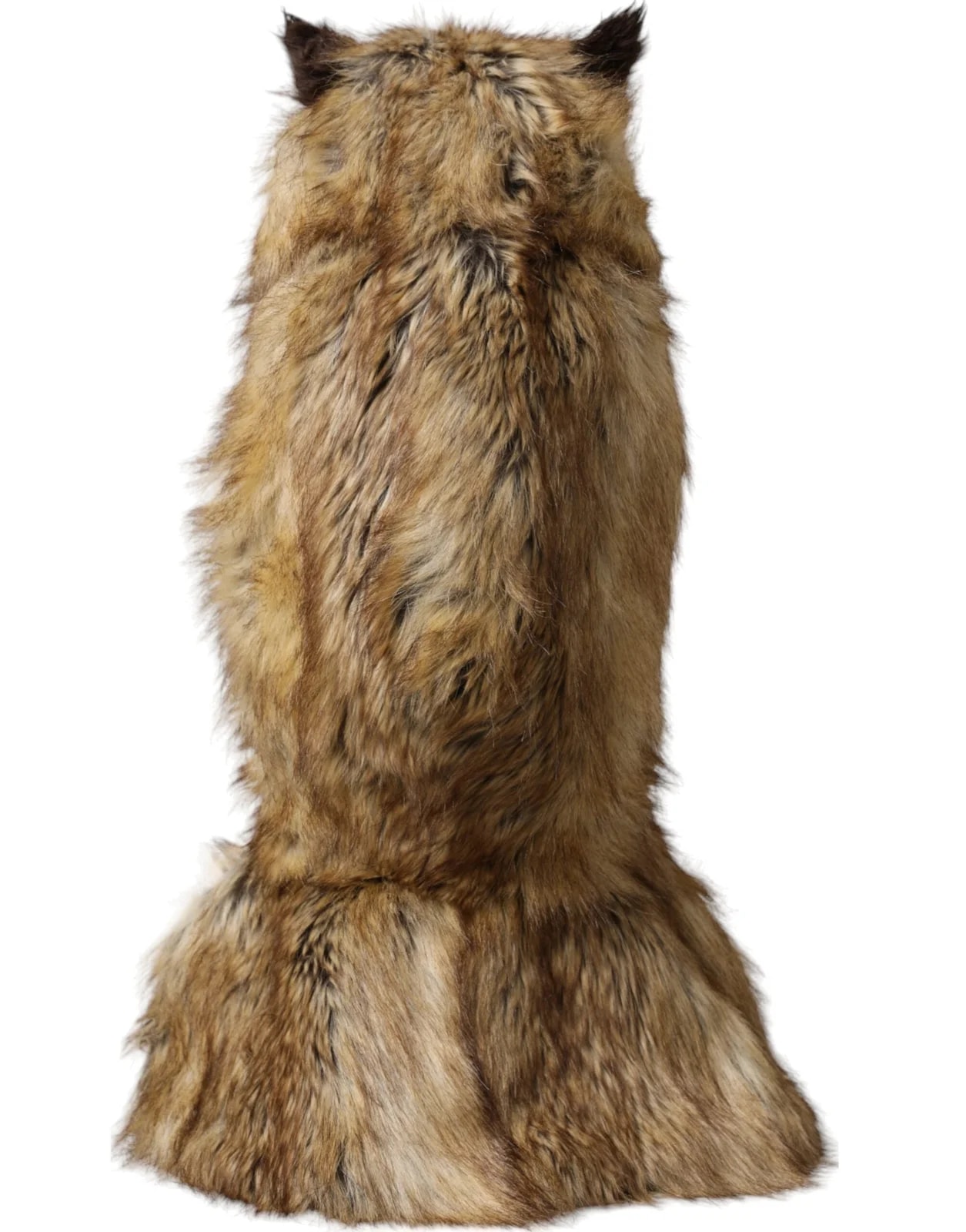 Dolce & Gabbana Owl Faux Fur Whole Head Cap Hat 3