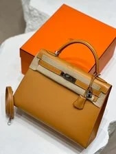 Auth Hermès Kelly 32 Sellier 37 PHW Daily 3