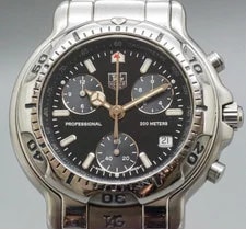 Tag Heuer — Read! [NEW Batt] TAG Heuer 6000 CH1113 Chronograph 40mm Quartz Japan — Watch — resale