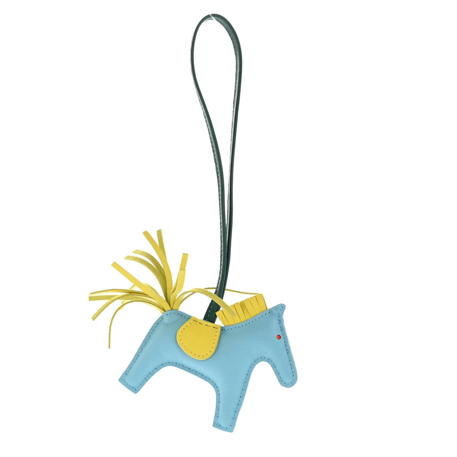 Hermès — Milo Grigri Rodeo Horse Bag Charm Celeste Malachite — Accessory — resale