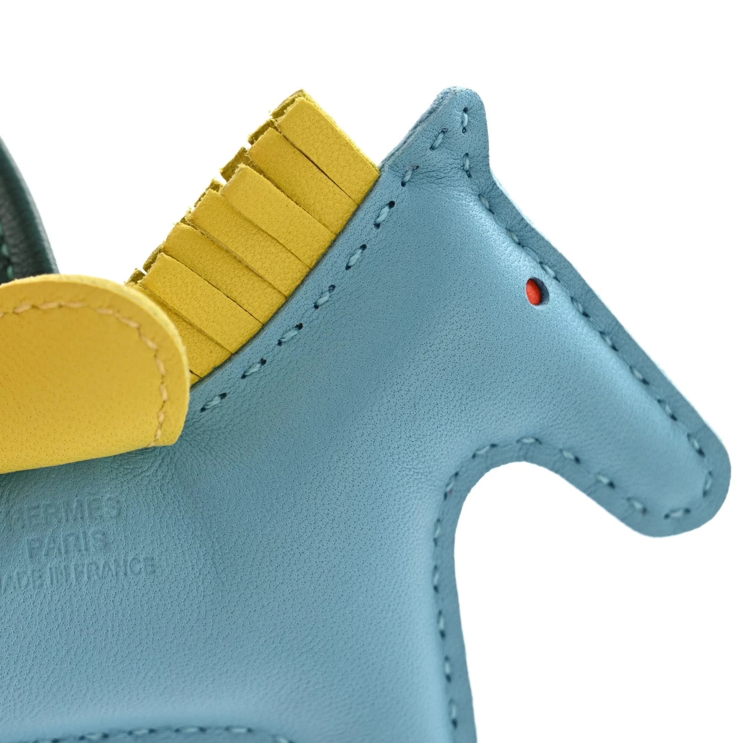 Milo Grigri Rodeo Horse Bag Charm Celeste Malachite 3