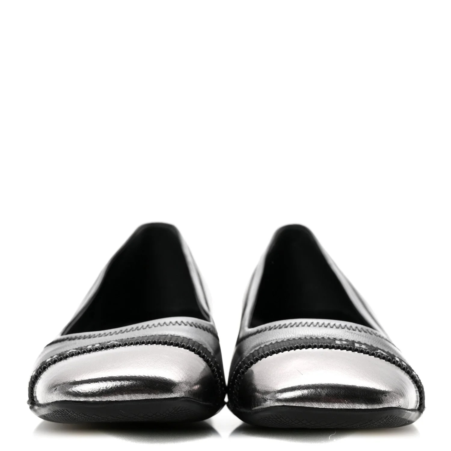 Metallic Square Toe Ballerina 35.5 3