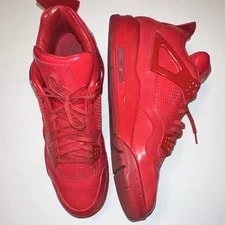 Jordan Air 4 Mid Top Lace-Up Athletic Solid 4