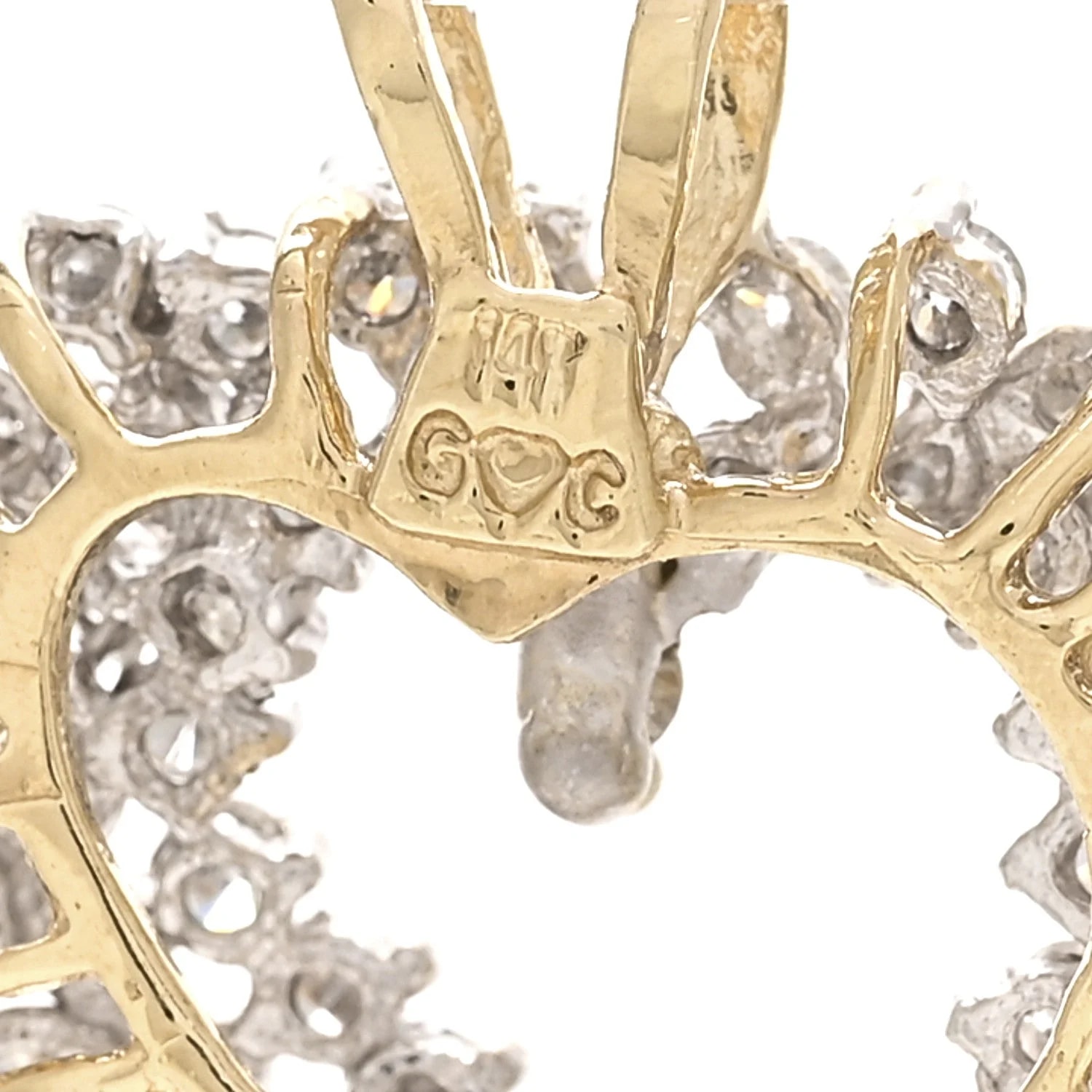 14K Yellow Gold 1.35ctw Heart 3