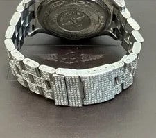 Breitling Super Avenger, A13370 Mother of Pearl Dial, Diamond Everything! 20TCW+ 4