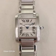 Cartier Tank Francaise Ref 2384 Quartz Steel 25 X 20 Mm 3