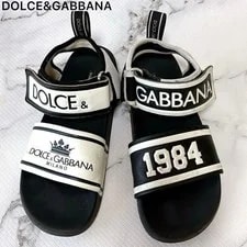 Dolce & Gabbana — Dolce & Gabbana 1984 Logo Asymmetrical Sport Sandals Size 8.5US — Sneaker — resale