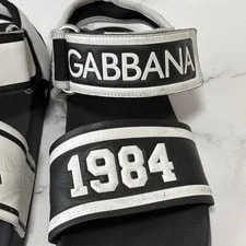 Dolce & Gabbana 1984 Logo Asymmetrical Sport Sandals Size 8.5US 4
