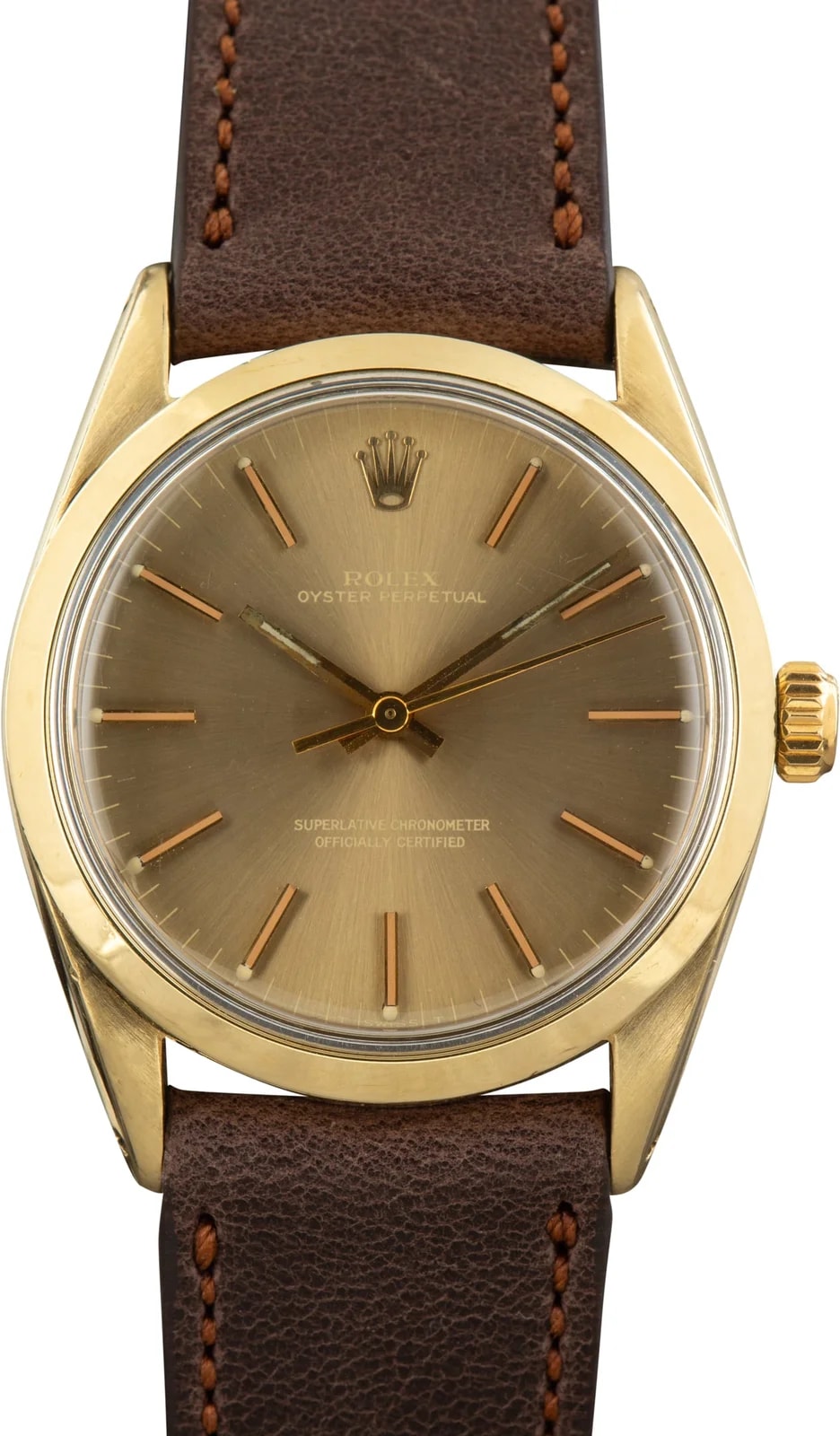 Rolex Oyster Perpetual Ref 1024 Champagne Dial 3