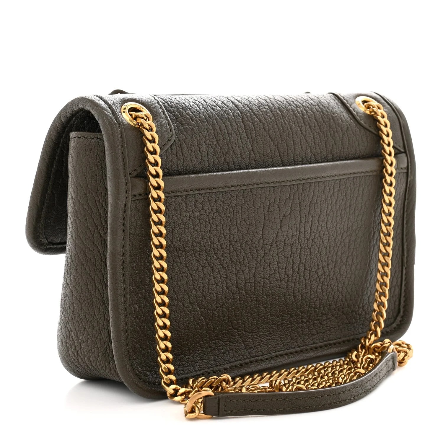 Grained Mini Niki Chain Satchel Light Musk 3