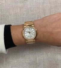 Patek Philippe Nautilus 18k Rose Gold & Diamond B/P '12 7010/1R 4