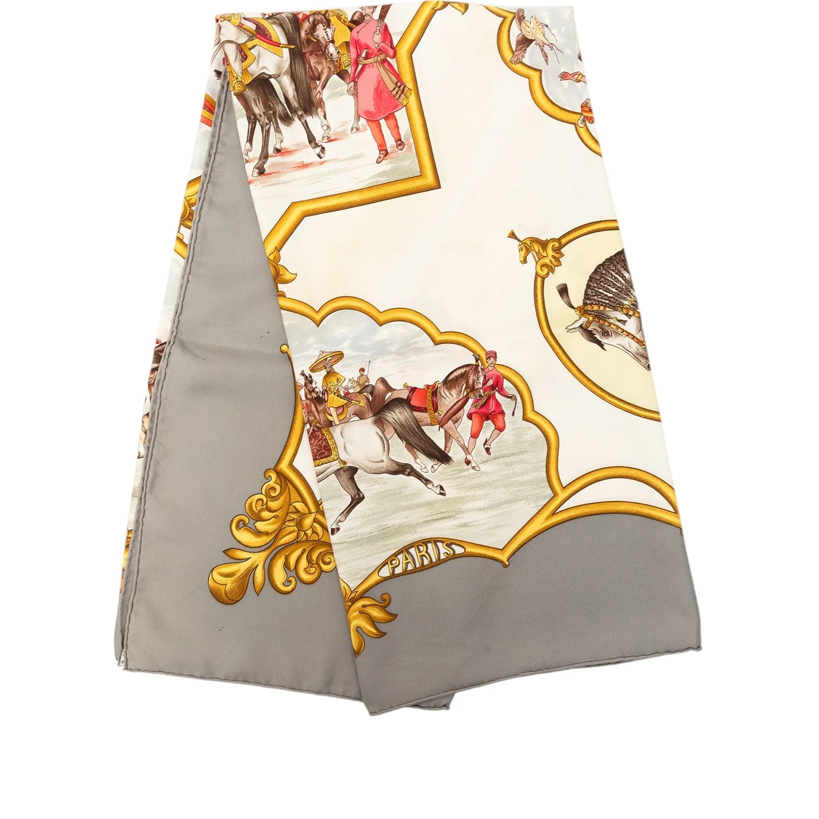 Hermès — Les Chevaux des Moghols Scarf 90 — Accessory — resale