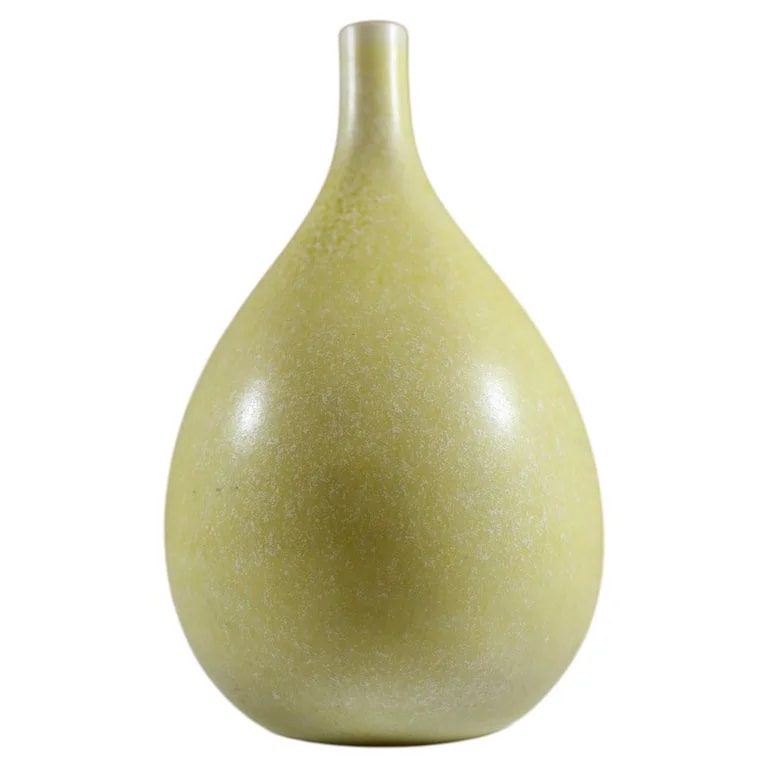 Sven Wejsfelt — Yellow Ceramic Vase, Sven Wejsfelt, Gustavsberg 1981 — decorative_object — resale