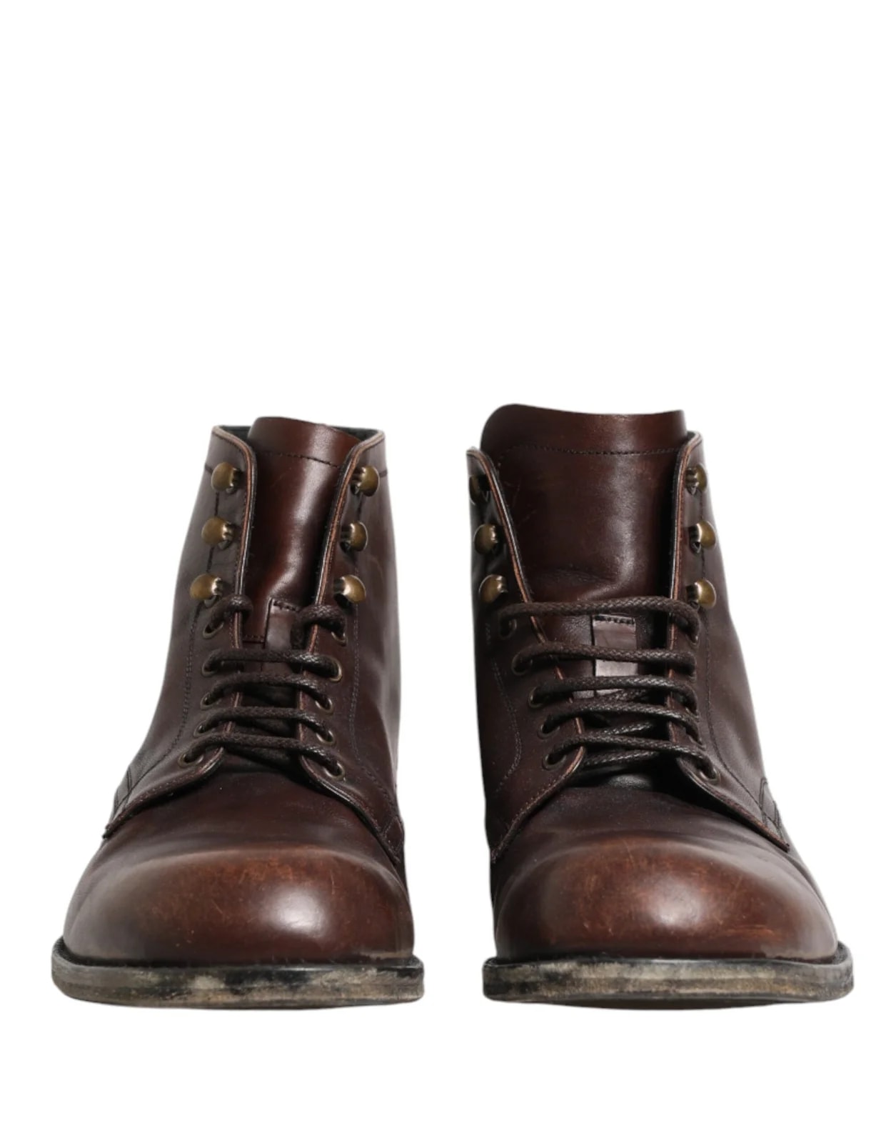 Dolce & Gabbana — Dolce & Gabbana Lace Up Short Ankle — Designer Shoe — resale