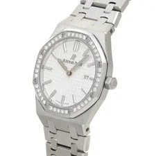 Audemars Piguet Royal Oak Quartz 67651ST.ZZ.1261ST.01 33mm Silver #WW6053 2