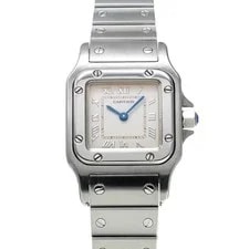 Cartier — Cartier Santos W20024D6 35mm Stainless Steel / 54079 Ivory #WW2444 — Watch — resale