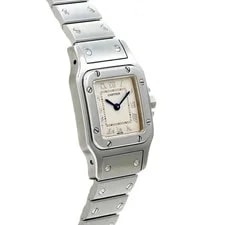 Cartier Santos W20024D6 35mm Stainless Steel / 54079 Ivory #WW2444 3