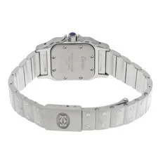 Cartier Santos W20024D6 35mm Stainless Steel / 54079 Ivory #WW2444 4