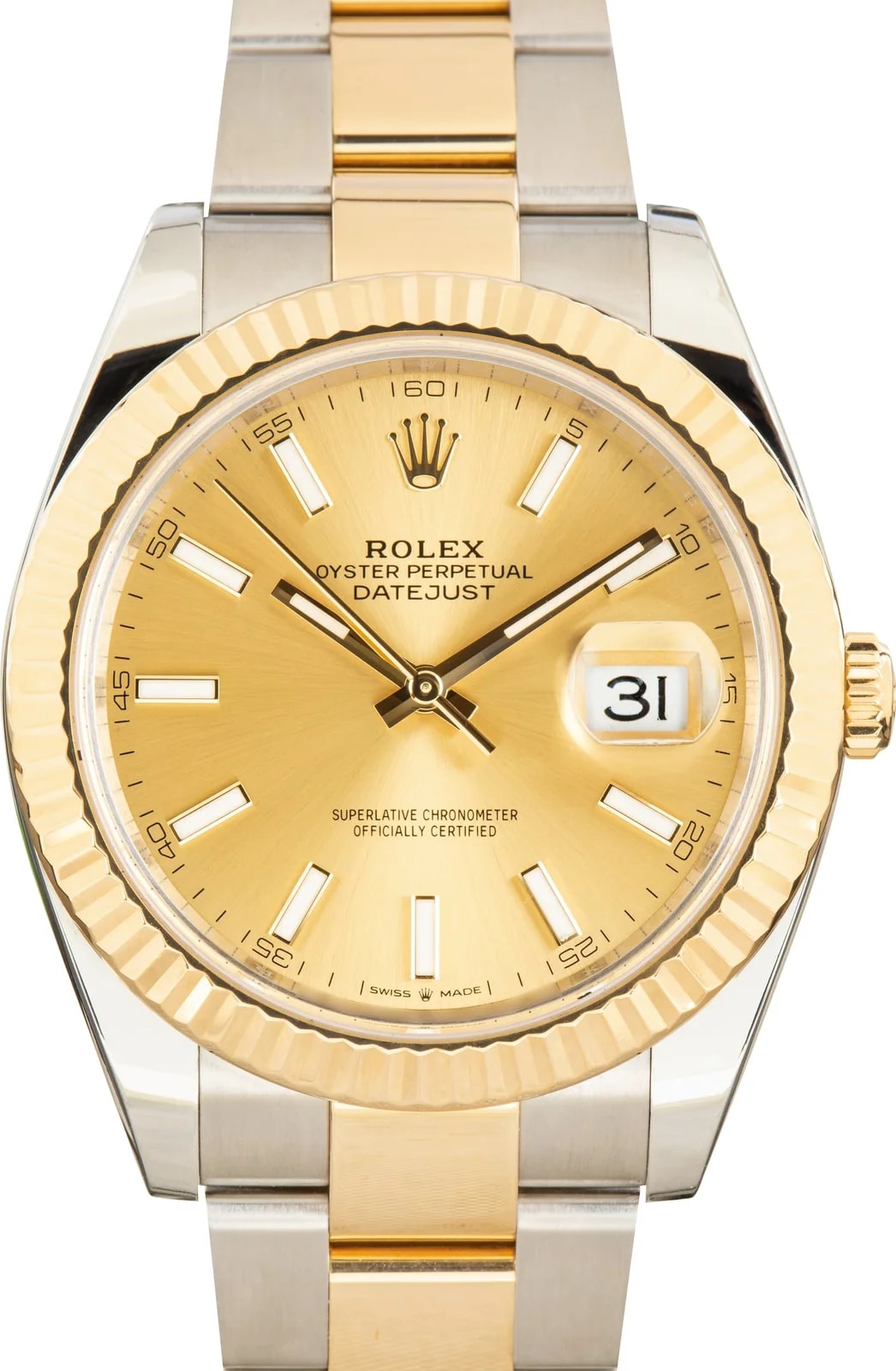 Two Tone Rolex Datejust 41 Champagne Dial Ref 126333 2