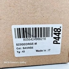 P448 George US 10.5 EU 43 Beiege Savage Retro Italy 3