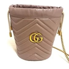 Gucci — Gucci GG Marmont Mini Beiger From Japan — Handbag — resale