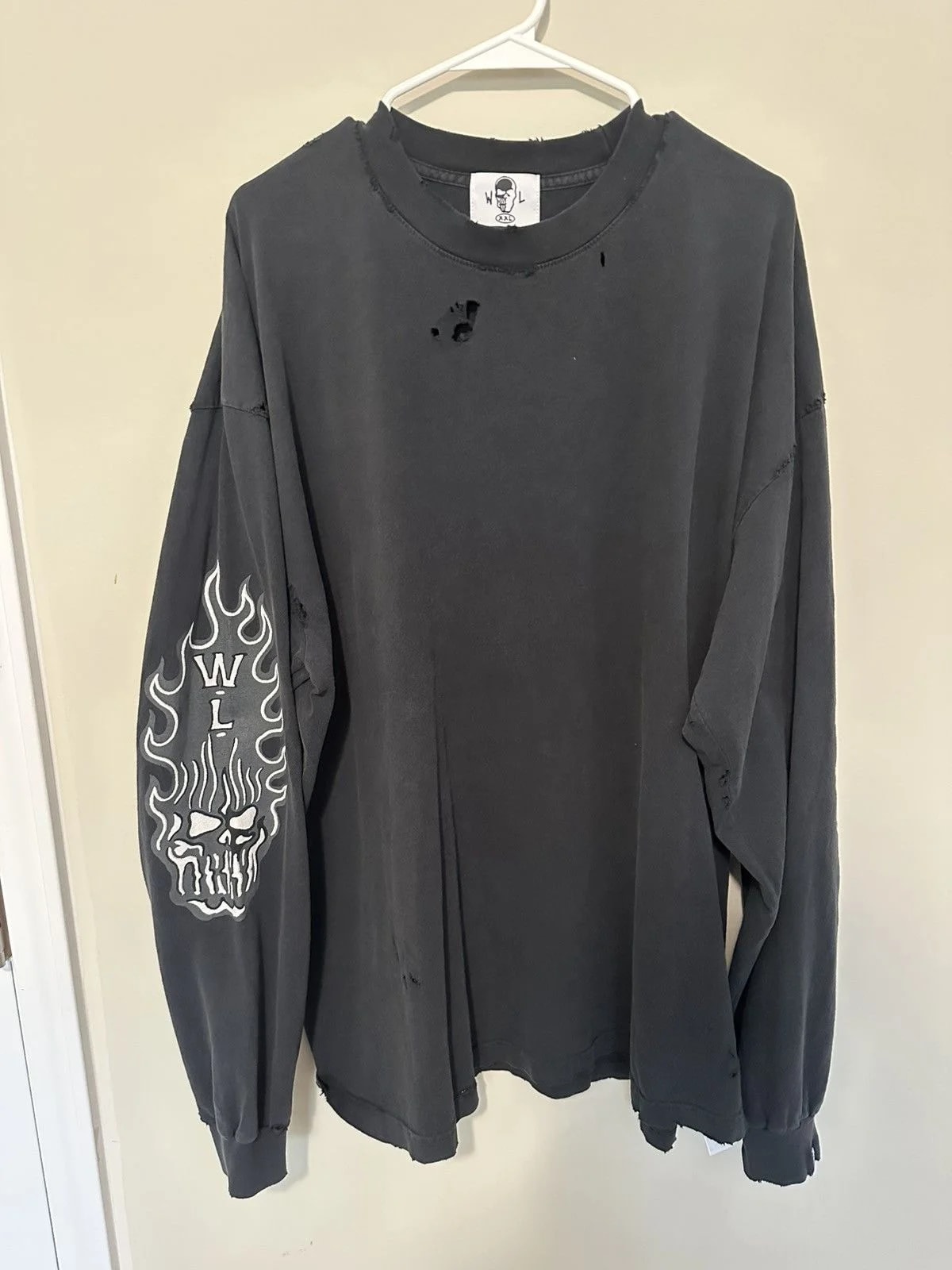 Warren Lotas Reaper Distressed Long Sleeve Tee — streetwear — resale