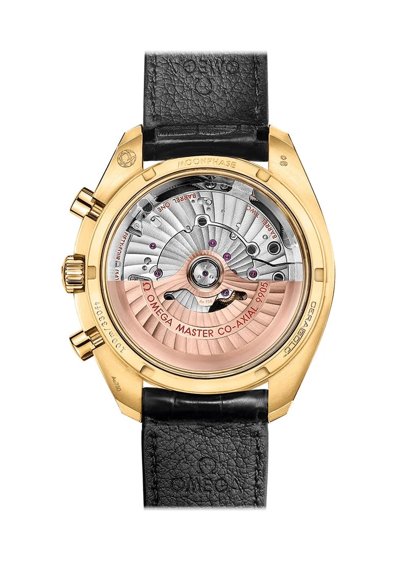 Omega Speedmaster Two Counters MoonPhase 18K Yellow Gold 3