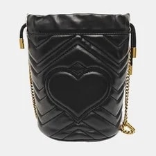 Gucci GG Marmont Small Drawstring Bucket Crossbody Auth 4
