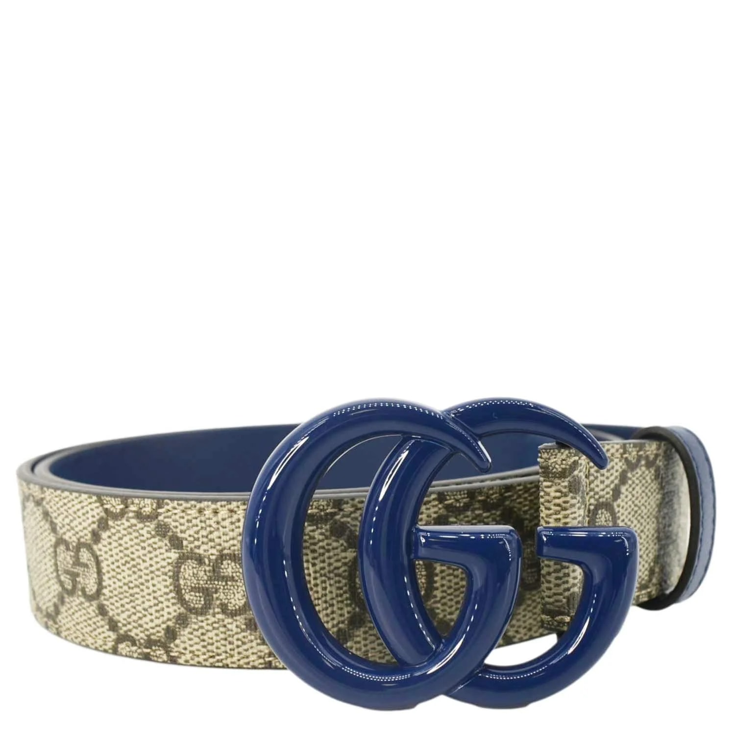 Gucci GG Buckle Supreme Belt Size 85.34 414516 4