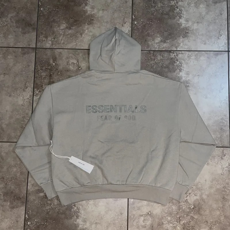 Fear of God — Fear of God Essentials Hoodie Timber — streetwear — resale