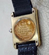 Must de Cartier Vermeil Tank Quartz 20x28mm 3