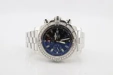 Breitling Super Avenger Black Dial Diamond Encrusted Steel 48mm A13370 2