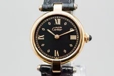*Near / Pouch* Cartier Must Vendome Vermeil SM 590004 Quartz 4